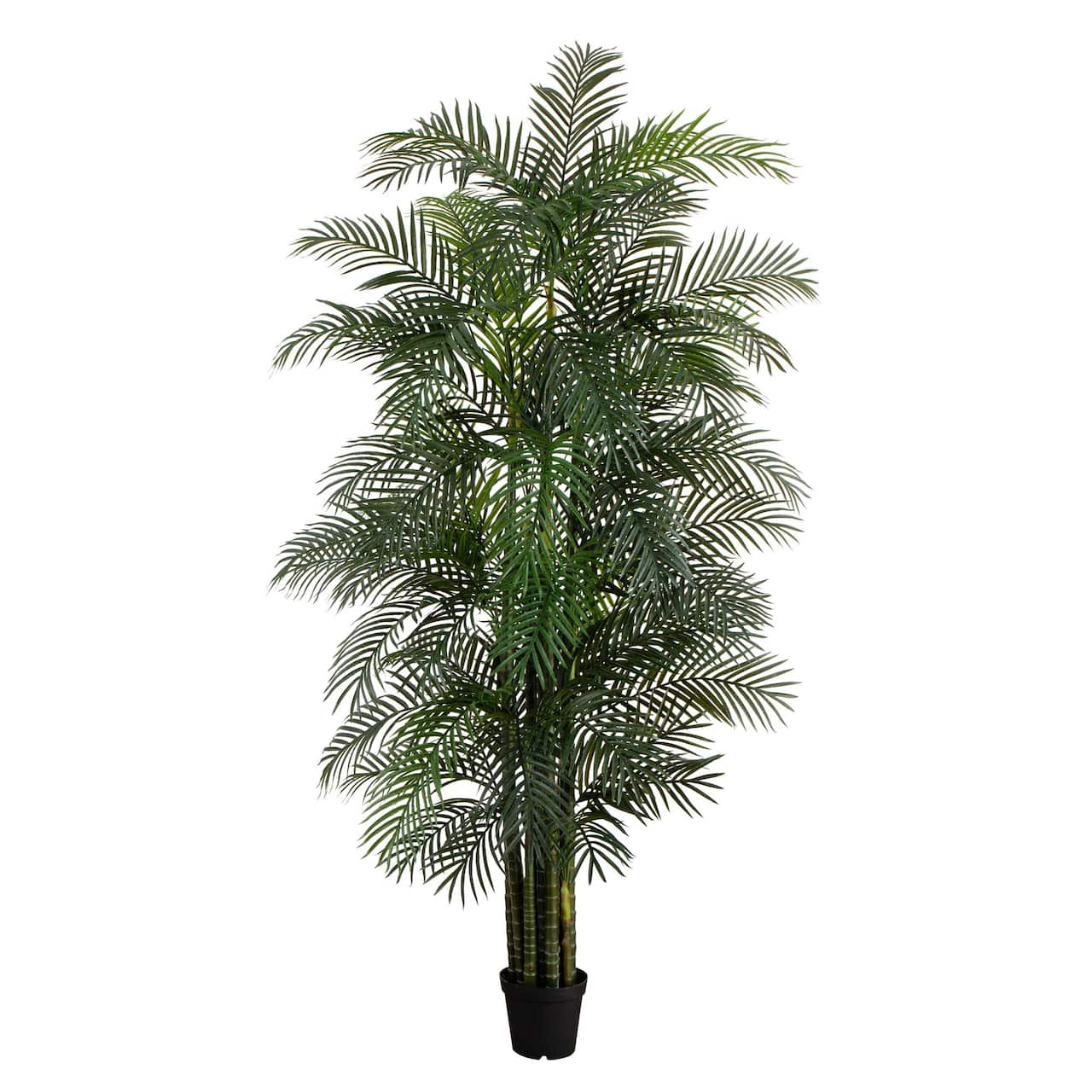 10ft. Potted Green UV Resistant Artificial Areca Palm Tree